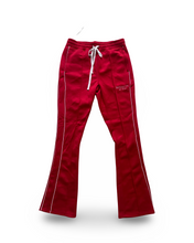 Load image into Gallery viewer, Stacked Tracks Pants - RoyaltyByKing ( Cherry Boom )