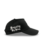 Load image into Gallery viewer, Hat - RoyaltyByKing ( BIG R ) Black