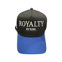 Load image into Gallery viewer, Hat - RoyaltyByKing Black &amp; Royal