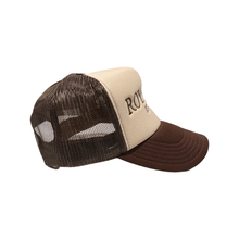 Load image into Gallery viewer, Trucker Hat - RoyaltyByKing &quot;Cream &amp; Brown&quot;