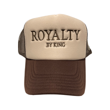 Load image into Gallery viewer, Trucker Hat - RoyaltyByKing &quot;Cream &amp; Brown&quot;