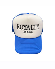 Load image into Gallery viewer, Trucker Hat - RoyaltyByKing  &quot;Blue &amp; White&quot;