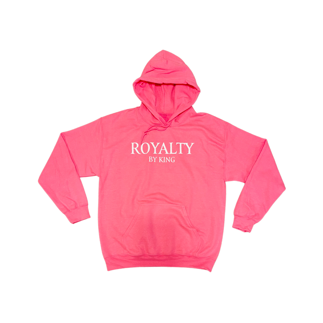 Hoodie - RoyaltyByKing ( Safety Pink )